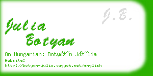 julia botyan business card